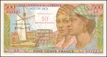 SAINT PIERRE & MIQUELON. Caisse Centrale de la France dOutre-Mer. 10 Nouveaux Francs, ND (1964). P-3