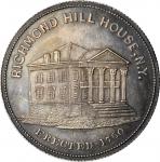1776 (ca. 1870s) Sages Historical Tokens -- No. 9, Richmond Hill House, N.Y. Restrike. Bowers-9, Mus