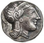 Ancient - Greek，ATTICA: Anonymous, 449-413 BC, AR tetradrachm (17.09g), Athens, head of Athena in wr