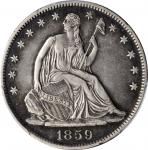 1859-O Liberty Seated Half Dollar. EF-40 (PCGS).