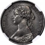 CANADA. New Brunswick. 1/2 Cent, 1861. NGC AU-55 BN.