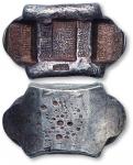 民国年造汇号纹银，官公估佘看，福兴牌坊锭一枚，重量约214.5克。