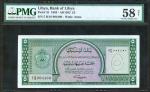 LIBYA. Bank of Libya. 5 Pounds, 1963. P-31. PMG Choice About Uncirculated 58 Net. Minor Rust.
