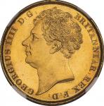 英国(GB), 1823, 金(Au), 2ﾎﾟﾝﾄﾞ Pounds, NGC MS65+, 未使用＋, Choice UNC, ジョージ4世像 2ポンド金貨 1823年 KM690