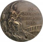 FINLANDERépublique. Médaille de bronze, XVe Jeux Olympiques d Helsinki, par Giuseppe Cassoli 1952.