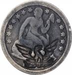 (eagle) on an 1850 Liberty Seated dime. Brunk-Unlisted, Rulau-Unlisted. Host coin Fine.