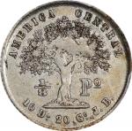 COSTA RICA. 1/8 Peso, 1853-JB. San Jose Mint. PCGS VF-30.
