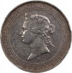 1867年香港壹圆。香港造币厂。HONG KONG. Dollar, 1867. Hong Kong Mint. Victoria. NGC VF Details--Cleaned.