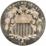1872 Shield Nickel. Doubled Die Obverse. Proof-65 Cameo (PCGS).