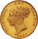 英国(GB), 1839, 金(Au), 1/2ｿﾌﾞﾘﾝ Sovereign, NGC PF63+ ULTRA CAMEO, 未使用プルーフ, UNCProof, ヴィクトリア女王像 ヤングヘッド／