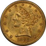 1882-CC Liberty Head Half Eagle. Winter 1-A, the only known dies. MS-61 (PCGS). CAC.
