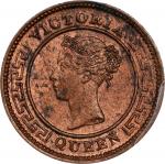 CEYLON. 1/4 Cent, 1901. Calcutta Mint. Victoria. PCGS MS-63.