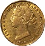 AUSTRALIA. Sovereign, 1870-SYDNEY. Sydney Mint. Victoria. PCGS EF-45.