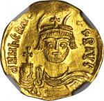 HERACLIUS, 610-641. AV Solidus (4.46 gms), Constantinople Mint, 2nd Officinae. NGC MS, Strike: 4/5 S