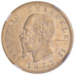 Savoy Coins. Vittorio Emanuele II (1861-1878) 20 Lire 1873 M - Nomisma 861 AU In slab NGC MS64 58871