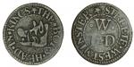 London, Westminster, 17th century trade token, Farthing, 1.14g, the . bors . head . in . kings, boar