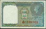 1940年印度政府1卢比。