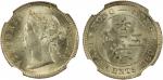 China - Foreign Colonies. HONG KONG: Victoria, 1841-1901, AR 5 cents, 1897, KM-5, fully lustrous, NG