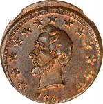 1864 Lincoln Portrait / FREE DOM. Fuld-127/295 d, Cunningham 5-610CN, King-211, DeWitt-AL 1864-58. R