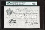 1949年英伦银行5镑，编号P15 061442，Beale签名，PMG 66EPQ。Bank of England, 5 pounds, London, 7.12.1949, serial numb