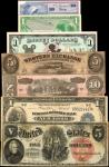 Lot of (7) Miscellaneous Notes. MPCs, Disney Dollars, Obsoletes, Confederate Currency, FRBN. Fine to