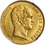 BELGIUM. 25 Francs, 1848. NGC MS-63.