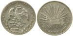 Mexico, 8 Reales, Silver, 1893, Go, GBCA XF45.