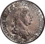 ESSEQUIBO & DEMERARY. 3 Guilders, 1816. London Mint. George III. NGC MS-62.