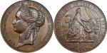 1866年法國尤金妮訪問亞眠/霍亂流行铜样章 PCGS SP63BN 84472429