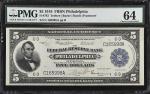 Fr. 783. 1918 $5  Federal Reserve Bank Note. Philadelphia. PMG Choice Uncirculated 64.