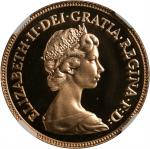 GREAT BRITAIN. 1/2 Sovereign, 1984. Llantrisant Mint. Elizabeth II. NGC PROOF-70 Ultra Cameo.