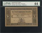 DANISH WEST INDIES. State Treasury. 2 Dalere, 1898. P-8r. Remainder. PMG Choice Uncirculated 64.