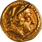 MACEDON. Kingdom of Macedon. Time of Philip II to Alexander III, ca. 340/36-328 B.C. AV 1/4 Stater (