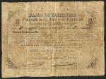 Banco de Venezuela, 8 Reales = 1 Peso, 1 March 1862, serial number O2286, black, value at top left a