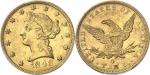 USARépublique fédérale des États-Unis d’Amérique (1776-à nos jours). 10 dollars Liberty 1848, O, La 