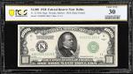 Fr. 2210-K. 1928 Dark Green Seal $1000 Federal Reserve Note. Dallas. PCGS Banknote Very Fine 30.