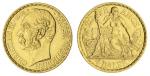 x Danish West Indies (US Virgin Islands), Christian IX, 20-Francs or 4-Daler, 1905 P GI, Copenhagen,