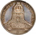GERMANY. Saxony. 3 Mark, 1913-E. Muldenhutten Mint. Friedrich August III. PCGS PROOF-62.