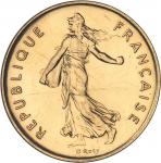 FRANCEVe République (1958 à nos jours). Piéfort de 5 francs Semeuse, Frappe spéciale (SP) 1973, Pari