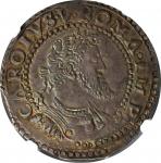 ITALY. Naples & Sicily (Naples). 1/2 Ducato, ND (1548-54). Naples Mint. Carlo IV (Charles I of Spain