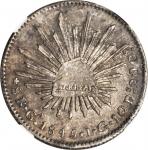 MEXICO. 8 Reales, 1845-Ga JG. Guadalajara Mint. NGC MS-60.