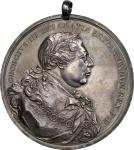 1814 George III Indian Peace Medal. Silver. First Size. Adams 12.1. (Obverse 1, Reverse A). Extremel