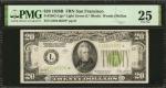 Fr. 2052-Llgs*. 1928B $20  Federal Reserve Star Note. San Francisco. PMG Very Fine 25.