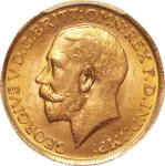 Great Britain. 1916. Gold. PCGS MS64. UNC. Sovereign. George V Gold Sovereign