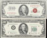 Lot of (2). Fr. 1550 & 2162-B*. 1950E & 1966A $100 Legal Tender & Federal Reserve Note. Choice Very 