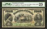 CANADA. Dominion of Canada. 4 Dollars, 1902. DC-17b. PMG Very Fine 25.