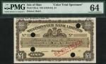 Westminster Bank Limited, Isle of Man, colour trial £1, ND (c.1929), no serial numbers, no signature