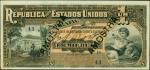 BRAZIL. Republica Dos Estados Unidos Do Brazil. 1 Mil Reis, E. 9A (1917). P-5s. Specimen. About Unci