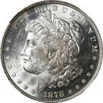1878 Morgan Silver Dollar. 8 Tailfeathers. MS-62 (NGC).