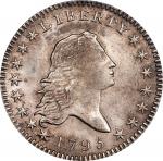 1795 Flowing Hair Half Dollar. O-108a, T-17. Rarity-4. Two Leaves. MS-63 (PCGS).